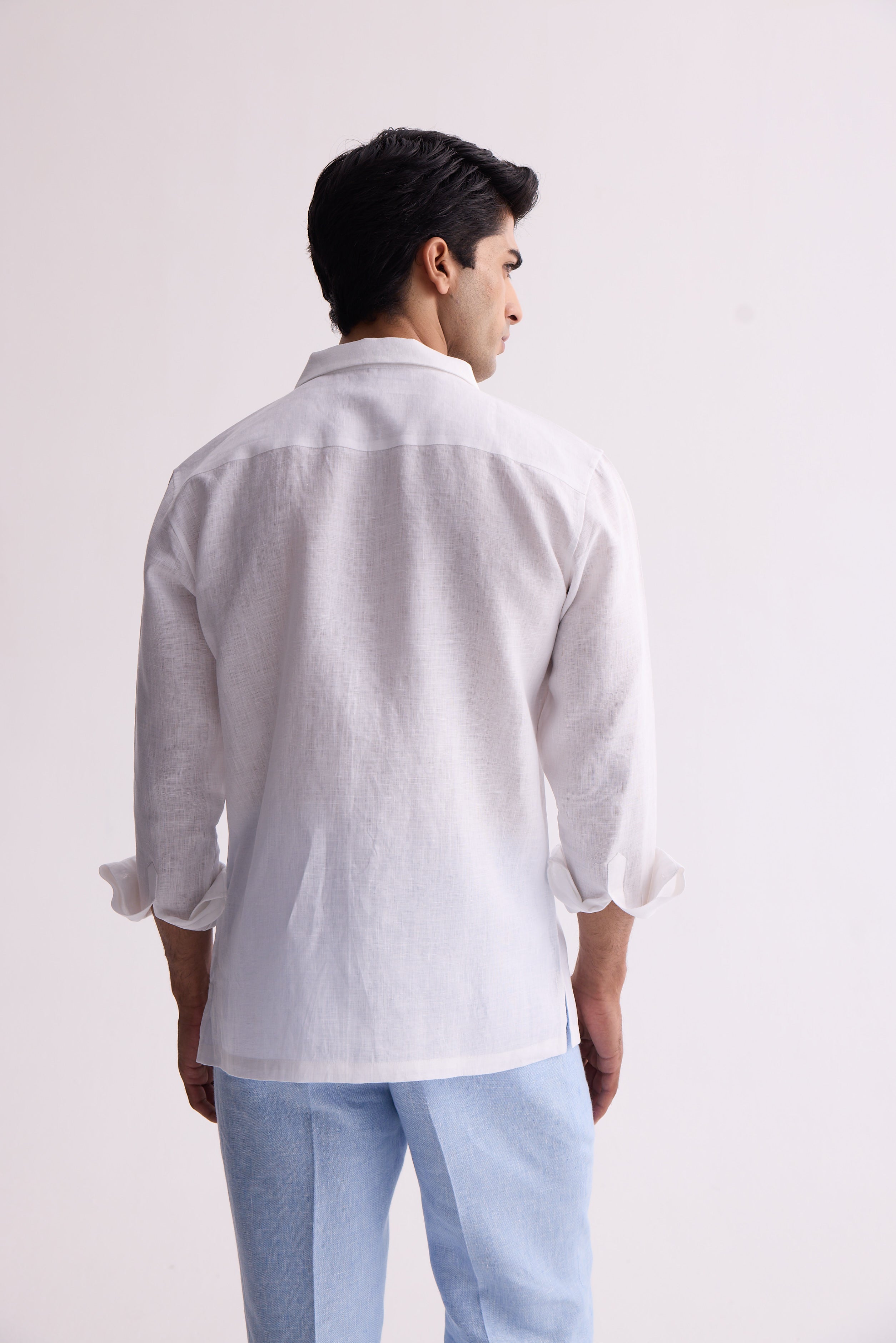 The Boreas White Linen Shirt