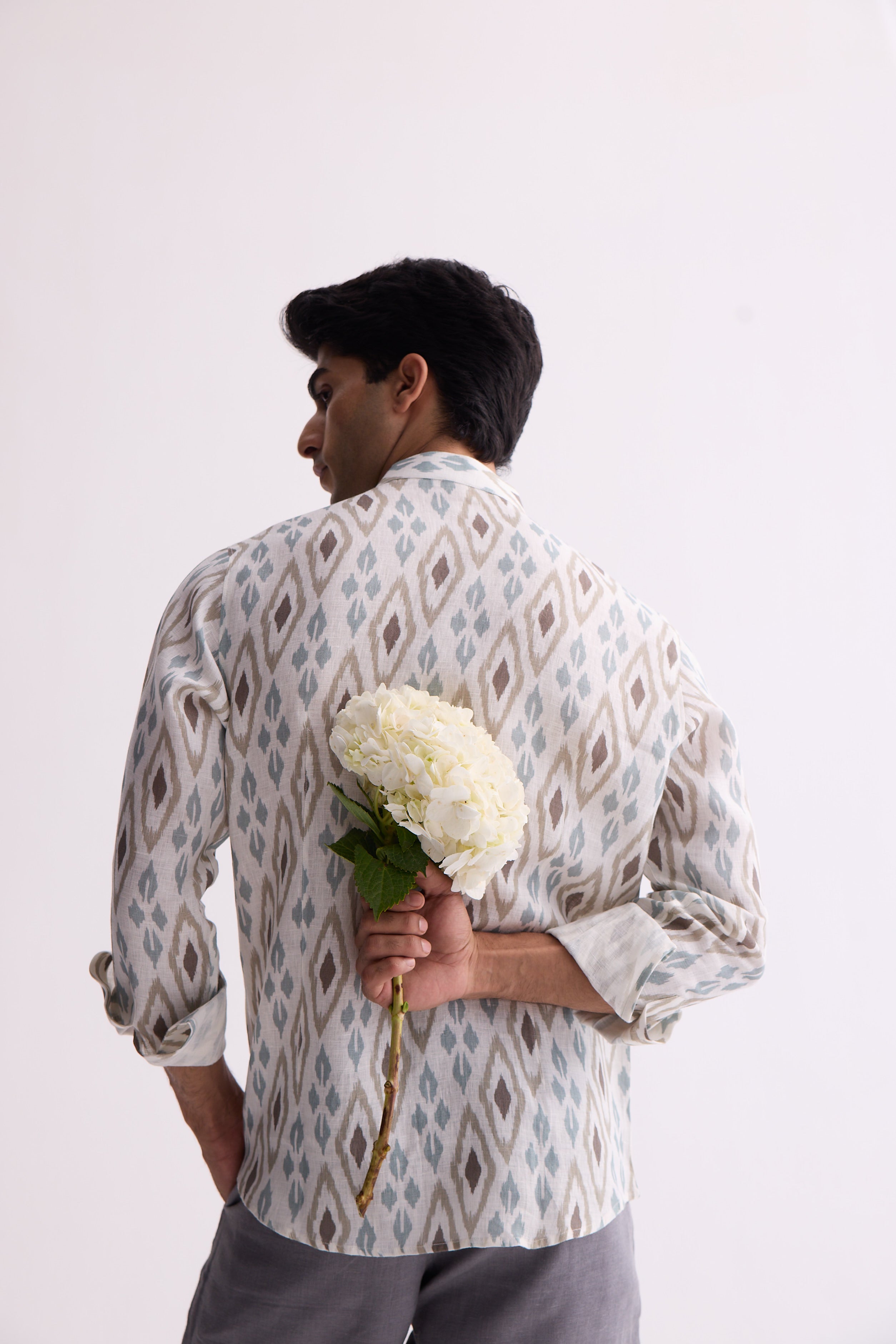The Tantav Brown Ikat Shirt