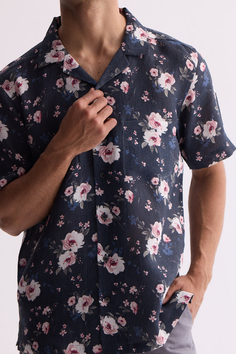 The Neeran Pink Flower Shirt