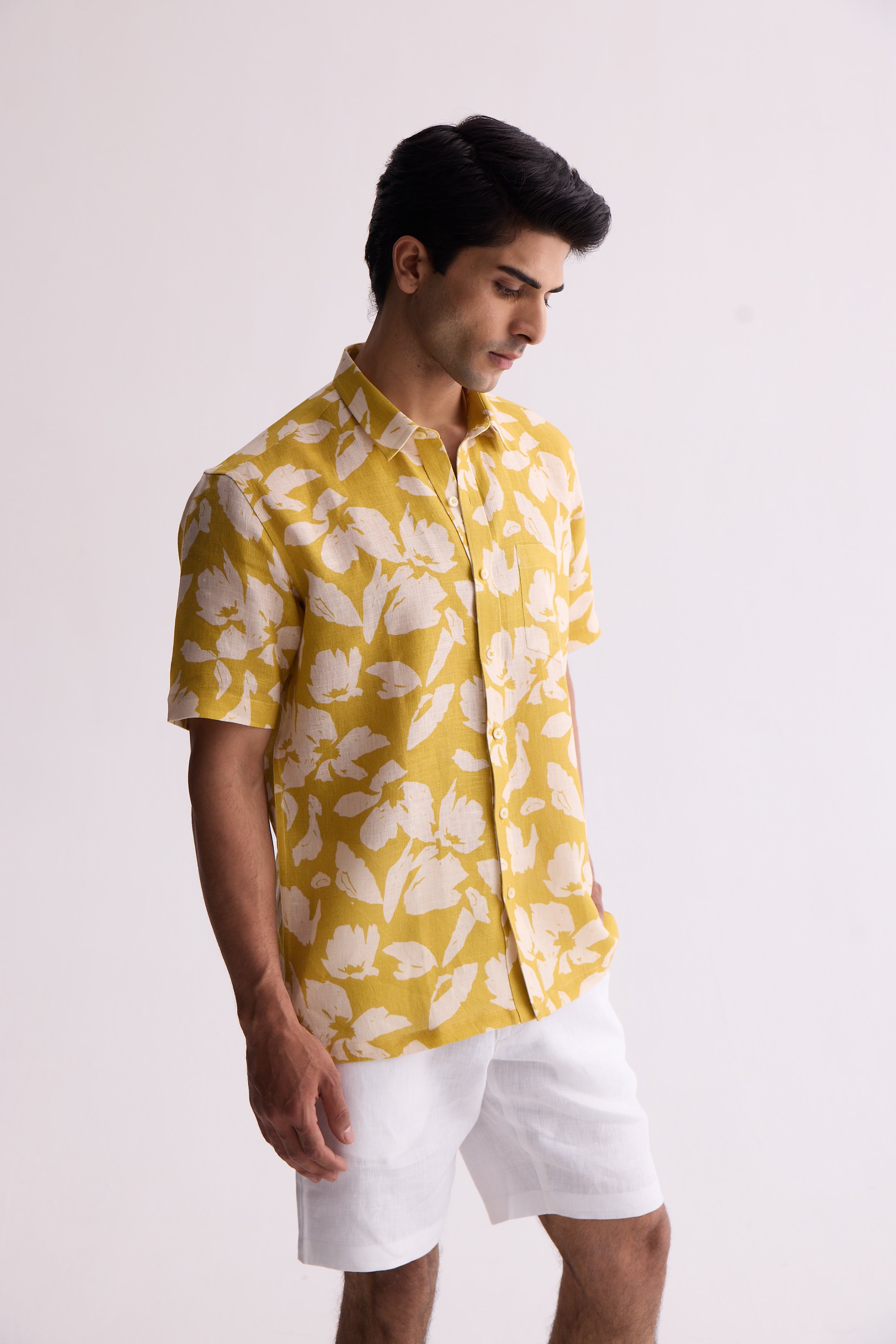 The Saaval Shirt Yellow Flower