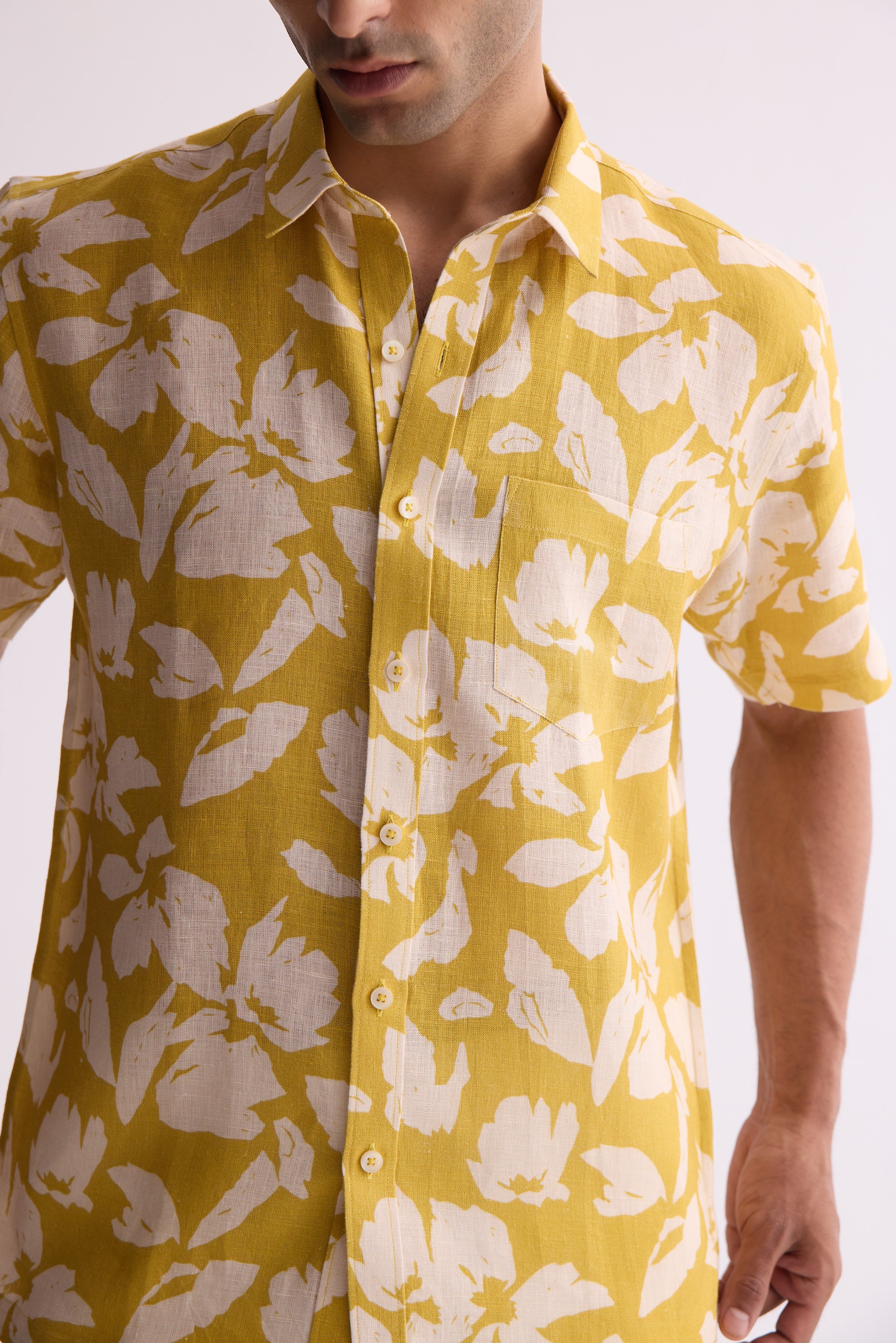 The Saaval Shirt Yellow Flower