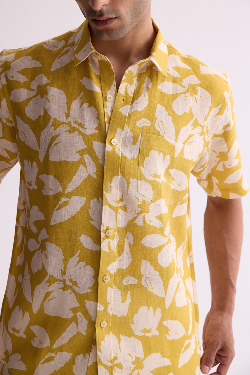 The Saaval Shirt Yellow Flower
