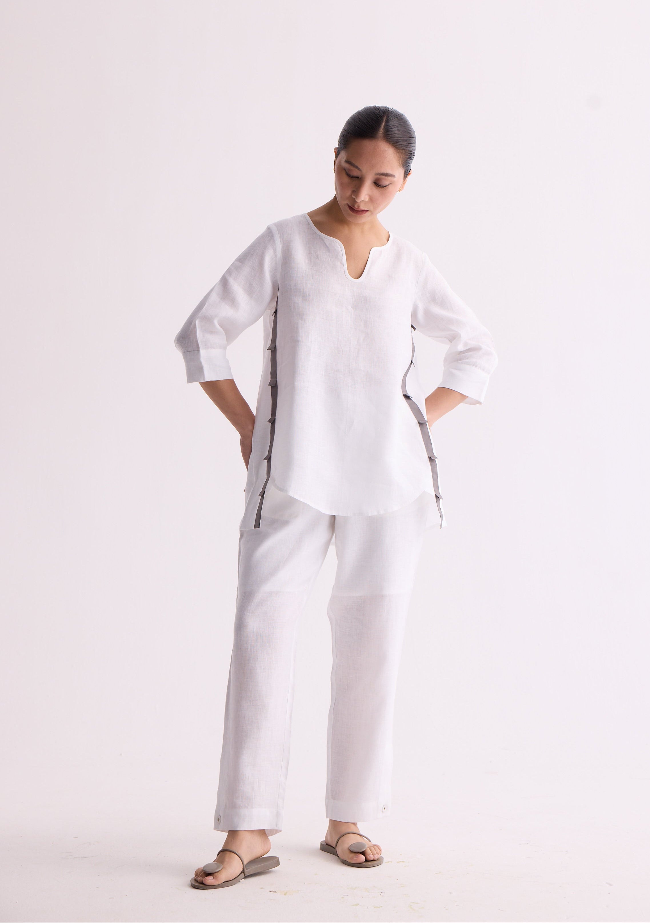 The Taal Kurta Set - White