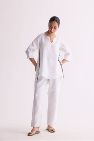 The Taal Kurta Set - White