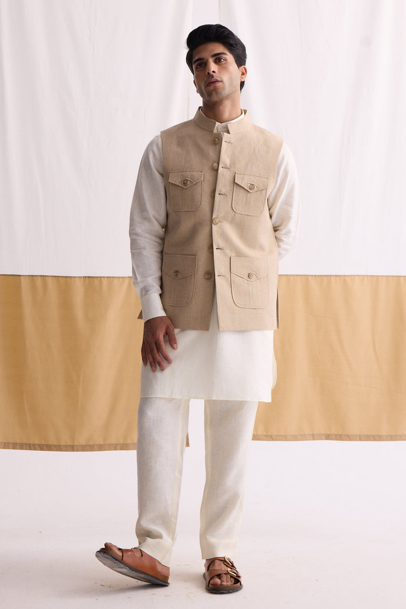 The Cormac Queensland Linen Waist Coat