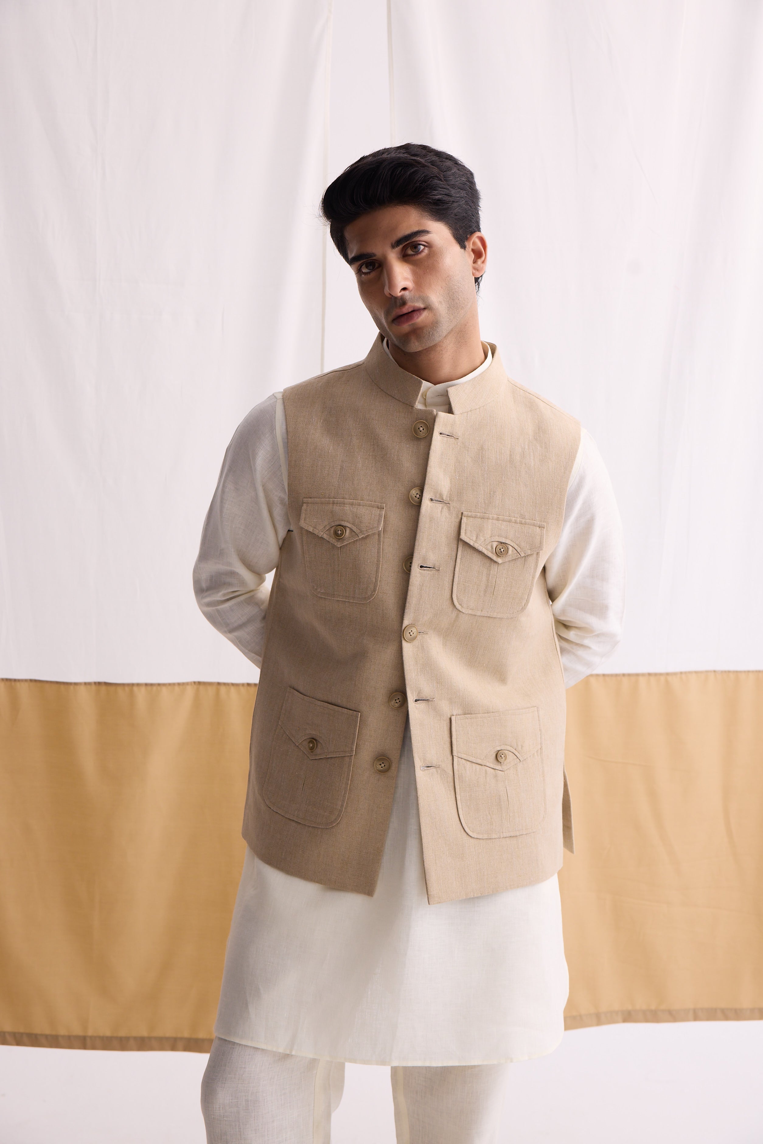 The Cormac Queensland Linen Waist Coat