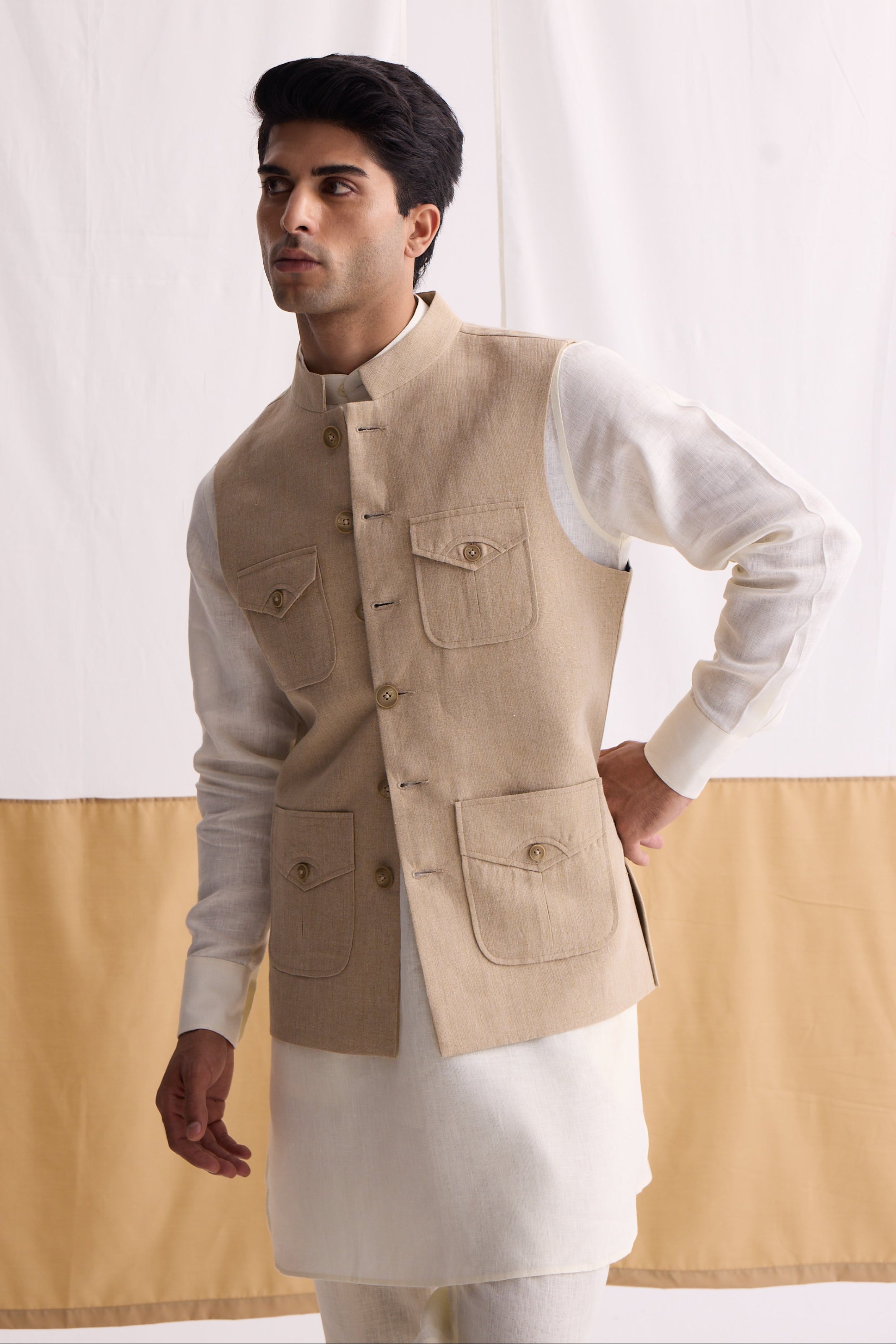 The Cormac Queensland Linen Waist Coat