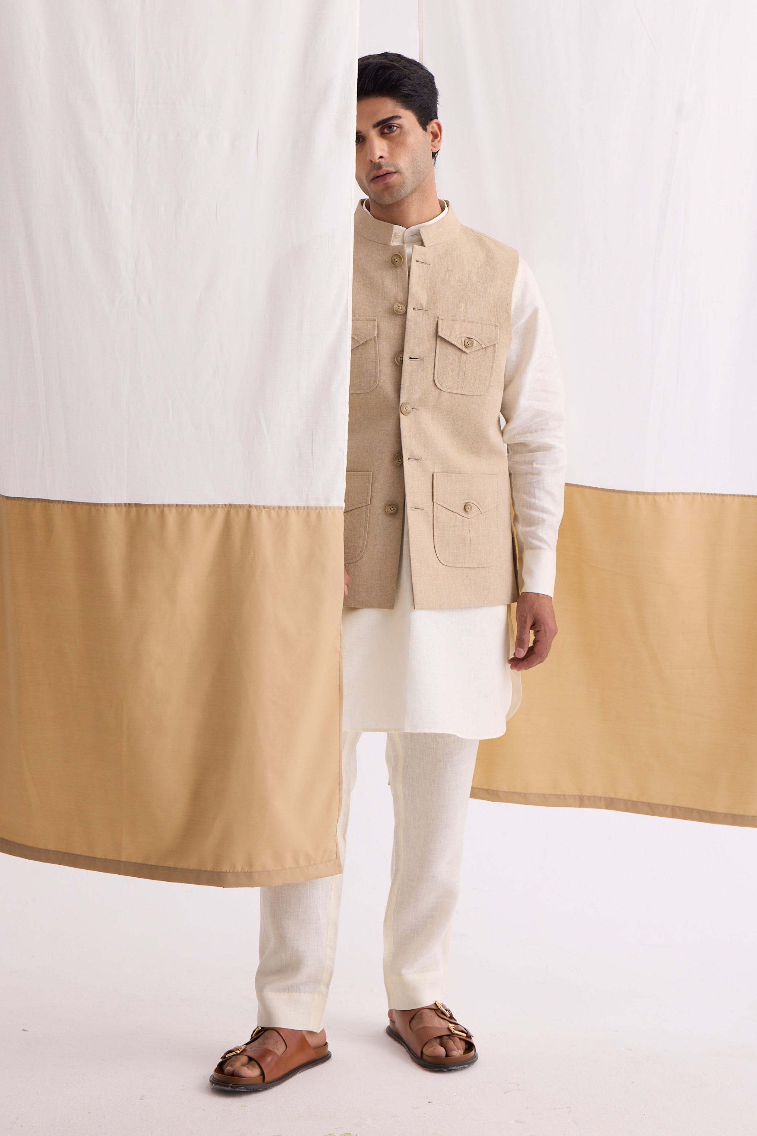 The Cormac Queensland Linen Waist Coat