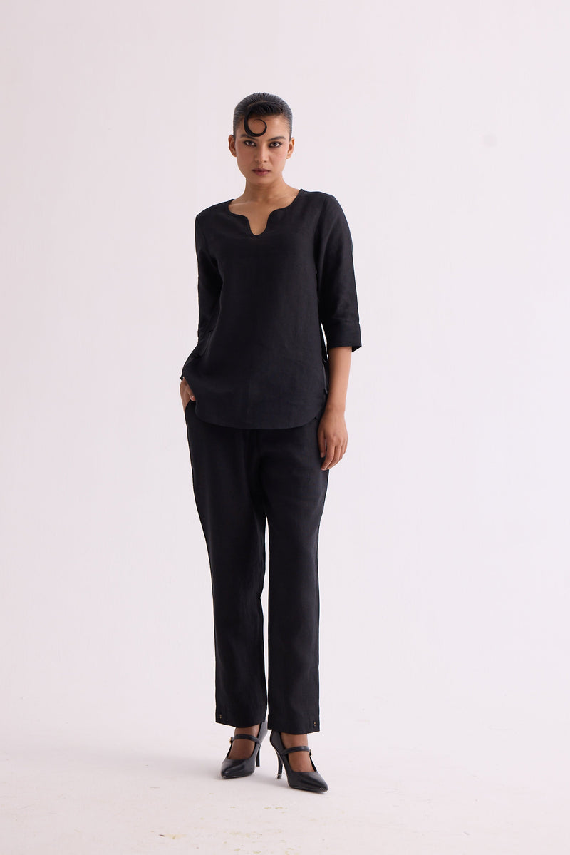 The Taal Kurta Set - Black