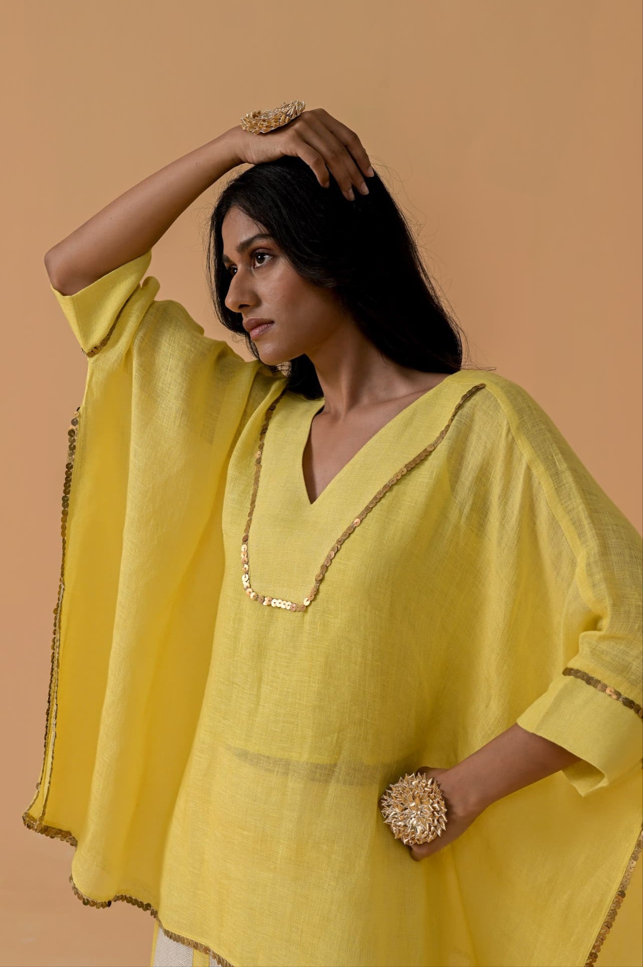 Drama Queen Cape (Only Cape)- Light Yellow