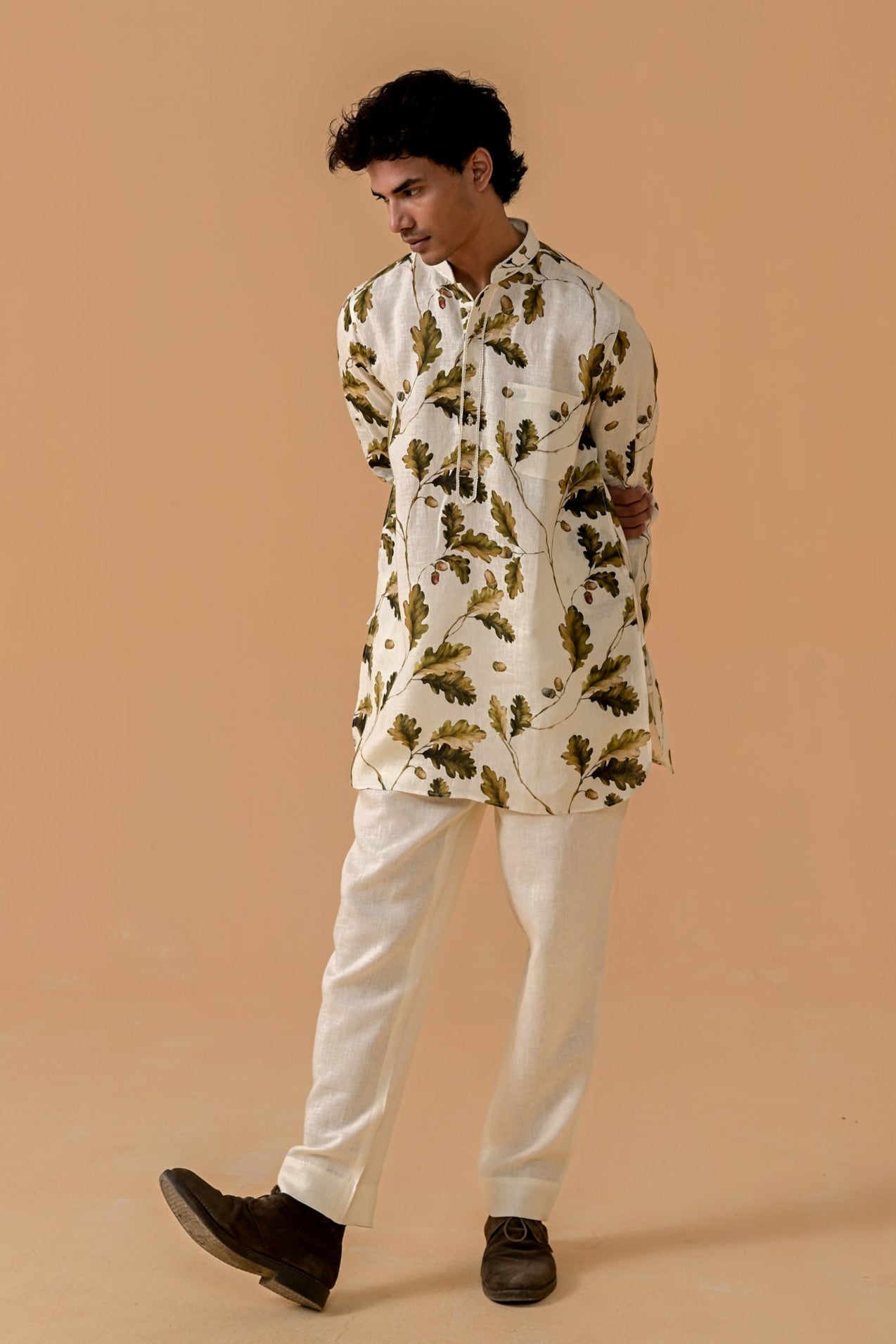 Sultani Swag Kurta - Autumn Print