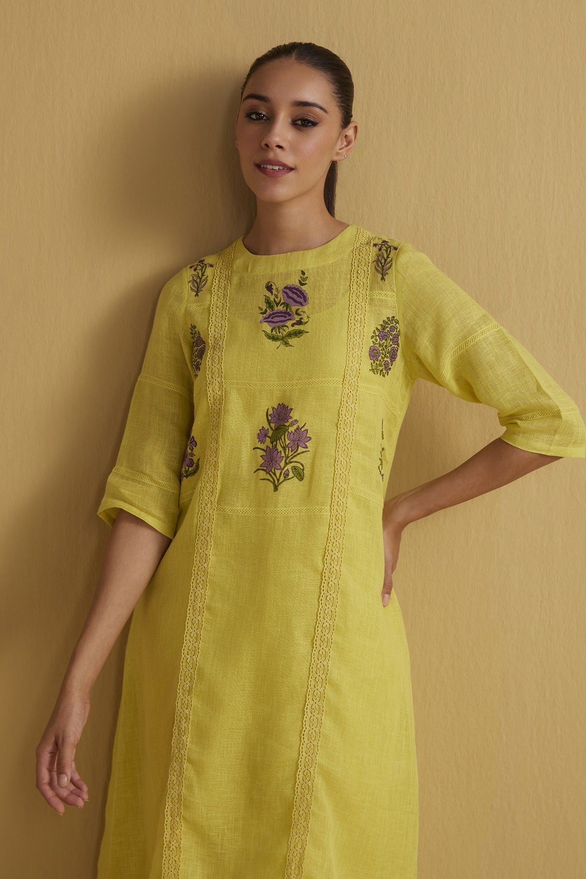 The Mariposa Kurta Set (Upper & Bottom) - Yell With Us