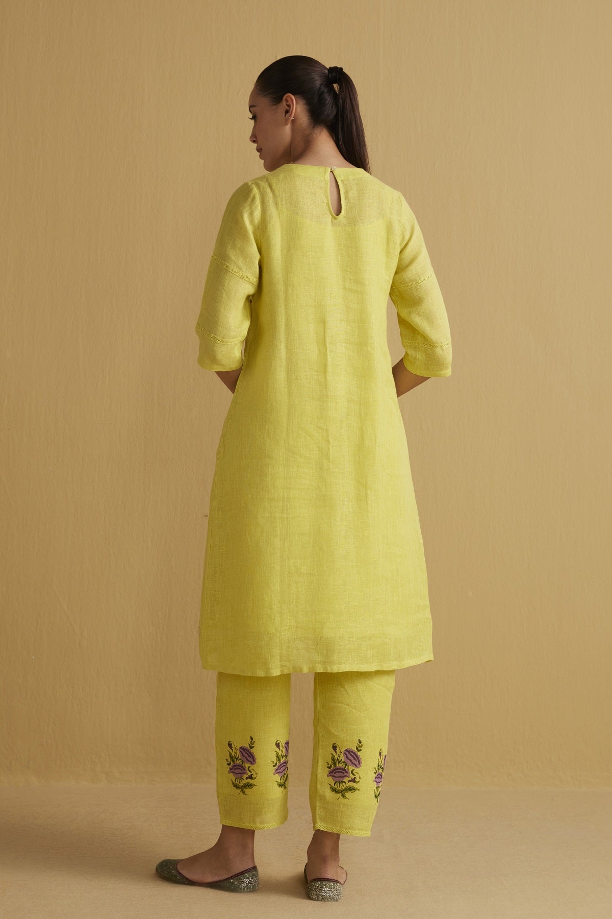 The Mariposa Kurta Set (Upper & Bottom) - Yell With Us
