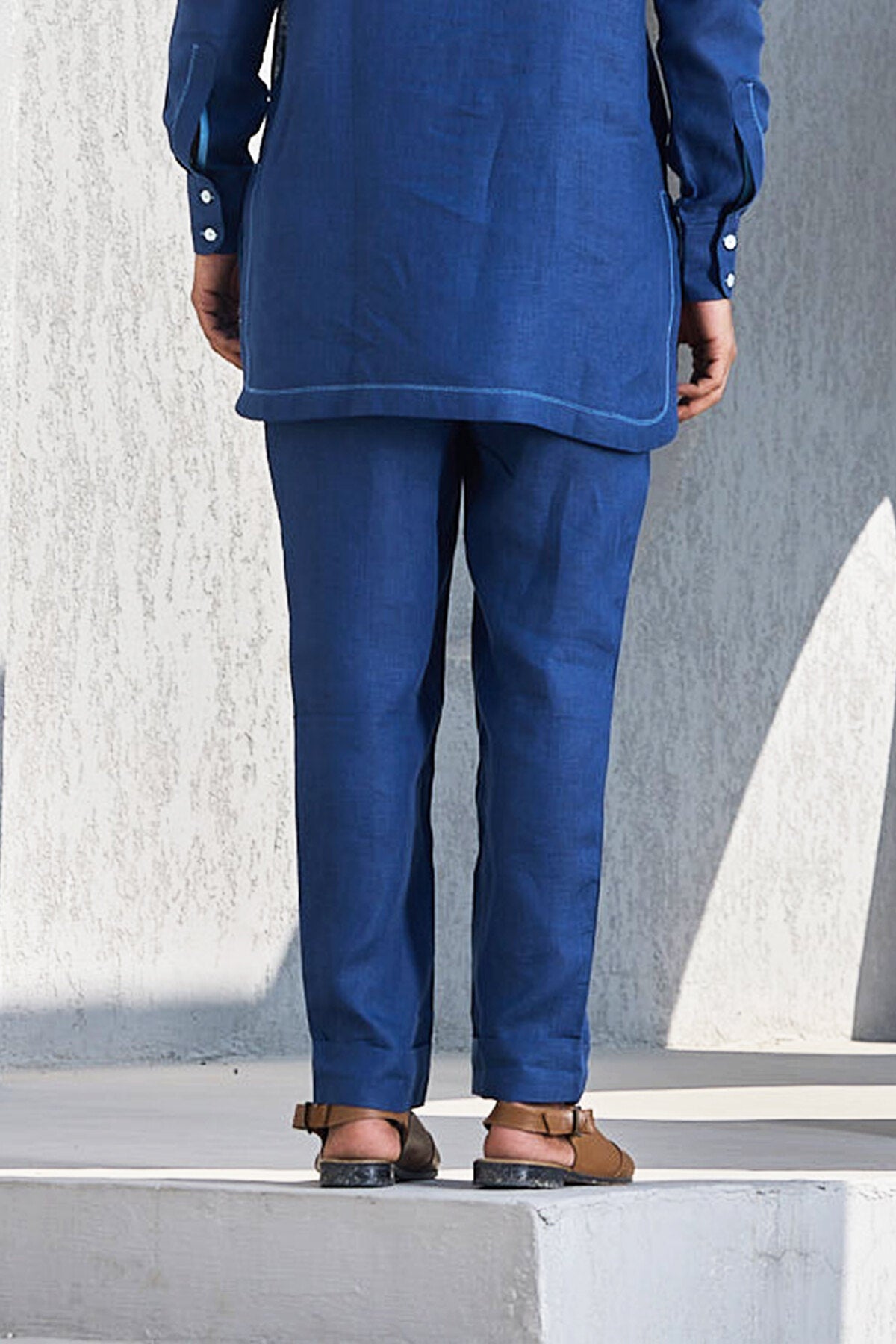 The Fursat Pajama - Legacy Blue