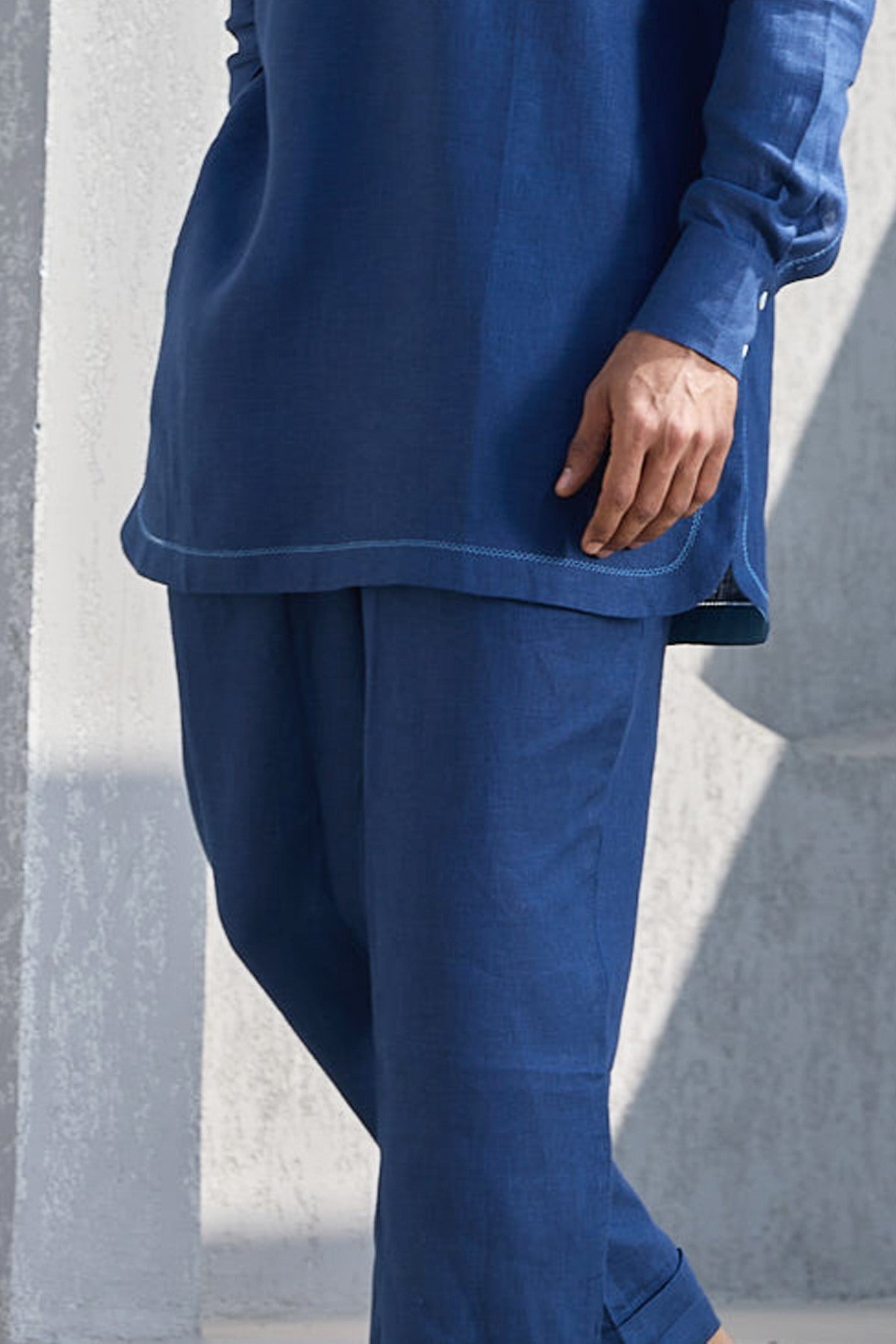 The Fursat Pajama - Legacy Blue