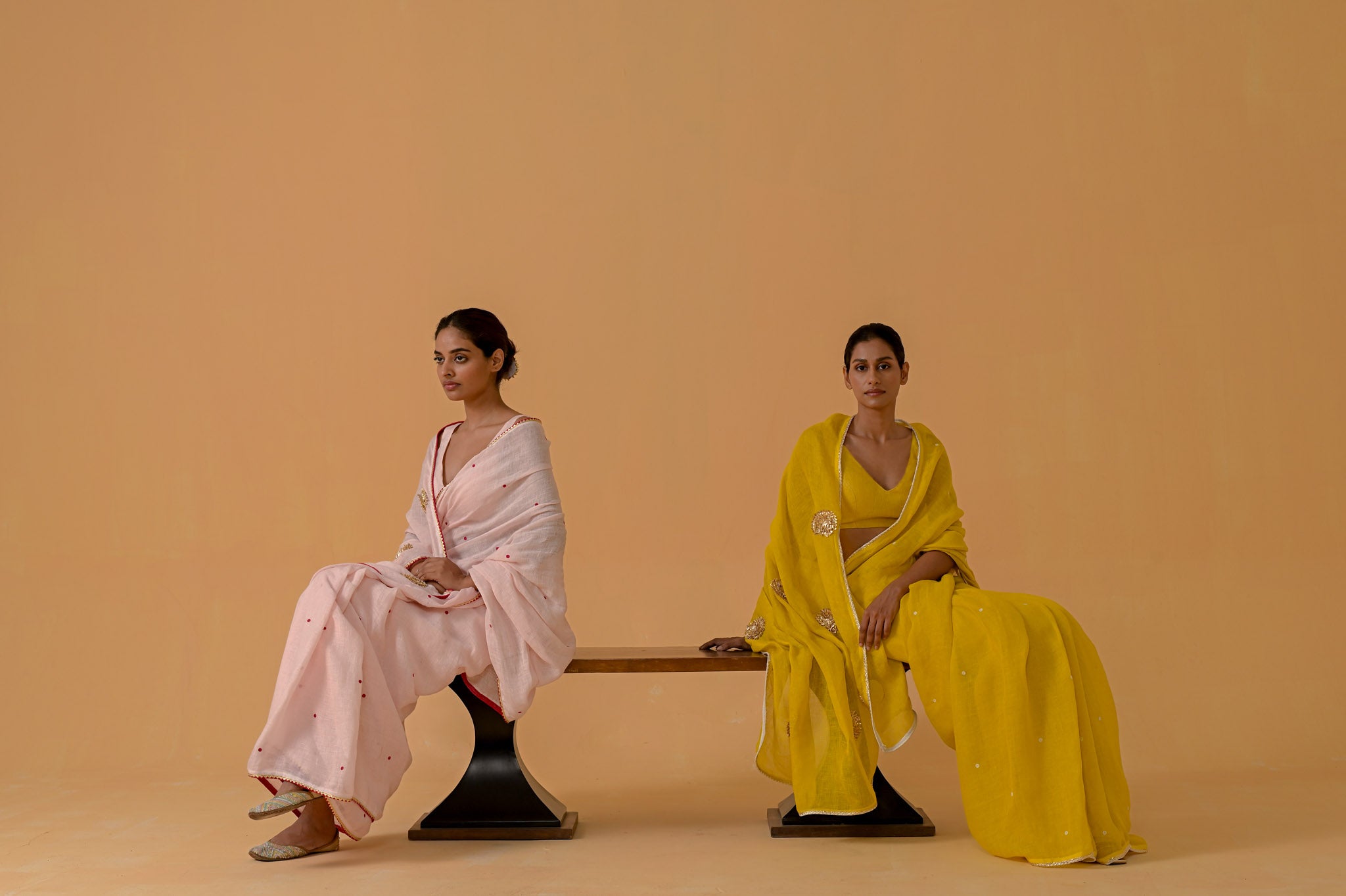 Gulabi Glow Saree - Baby Pink