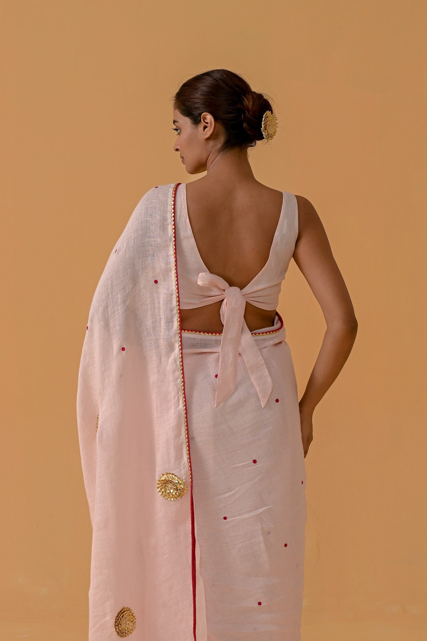 Gulabi Glow Saree - Baby Pink