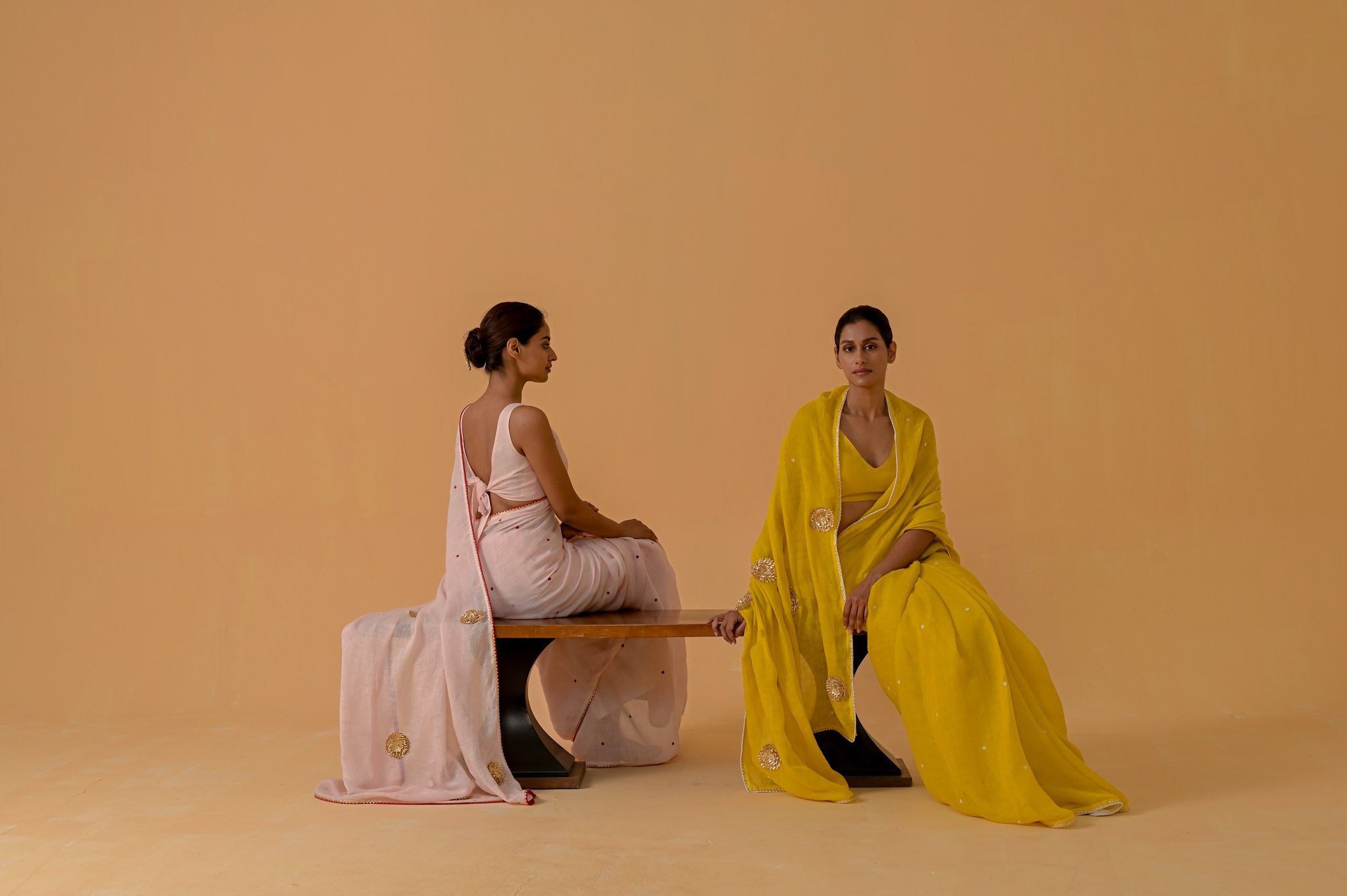 Gulabi Glow Saree - Baby Pink