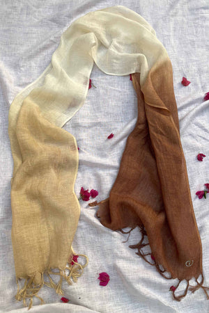 The Gudgudi Beige Ombre Scarf