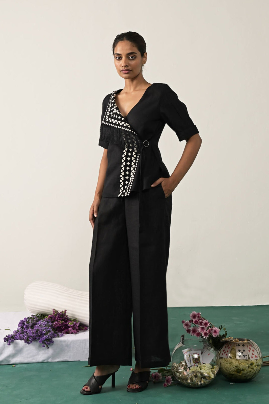 The Blackjack Heiress Top - Black