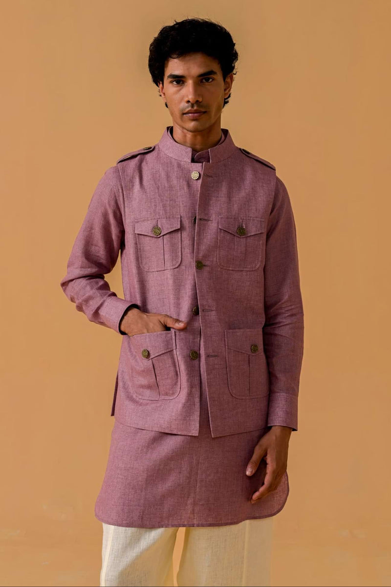Jashn-e-Vogue Florence Linen Waistcoat