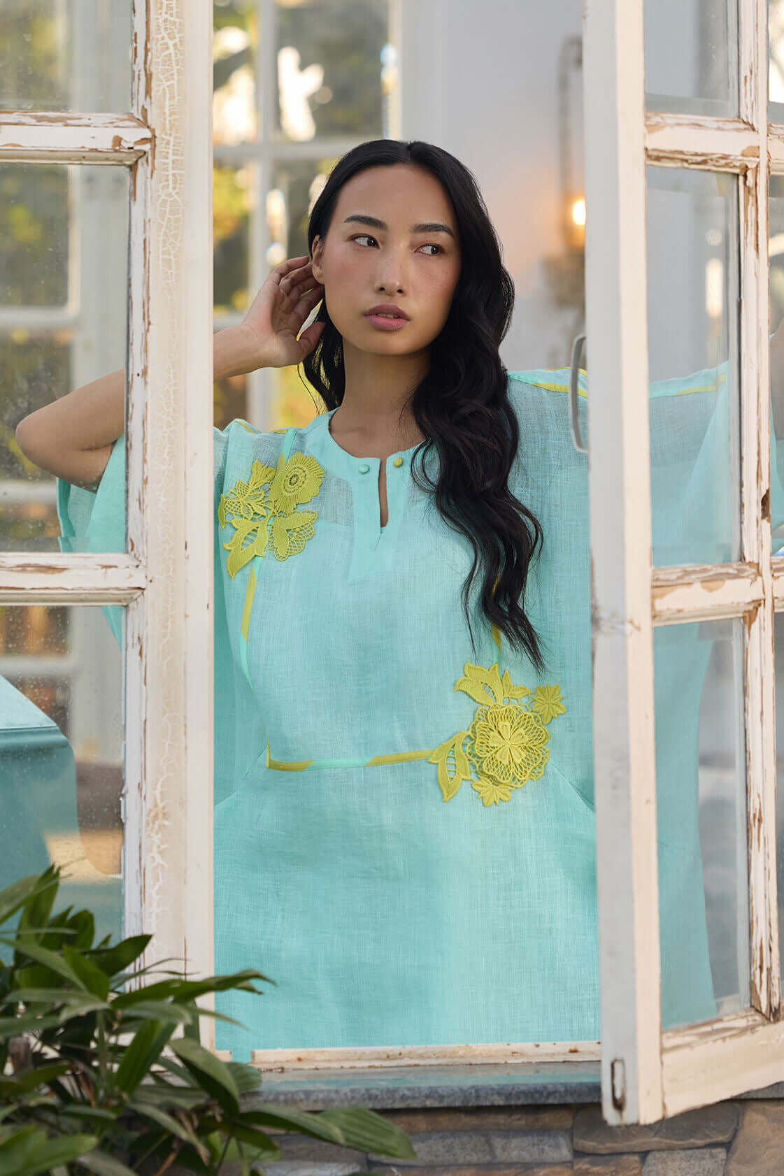 The Aqua Lemon Fasana Co-ord Set
