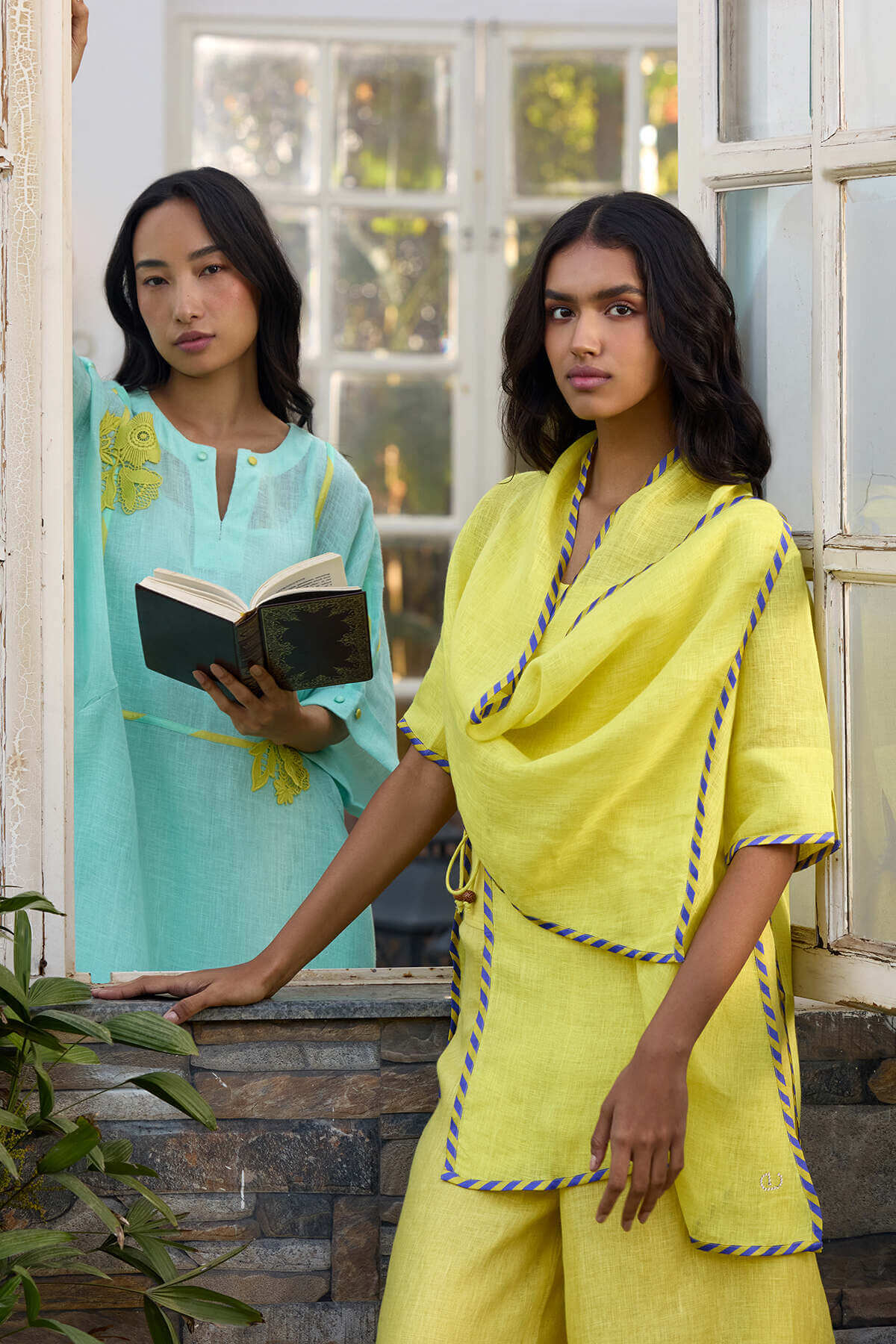 The Aqua Lemon Fasana Co-ord Set