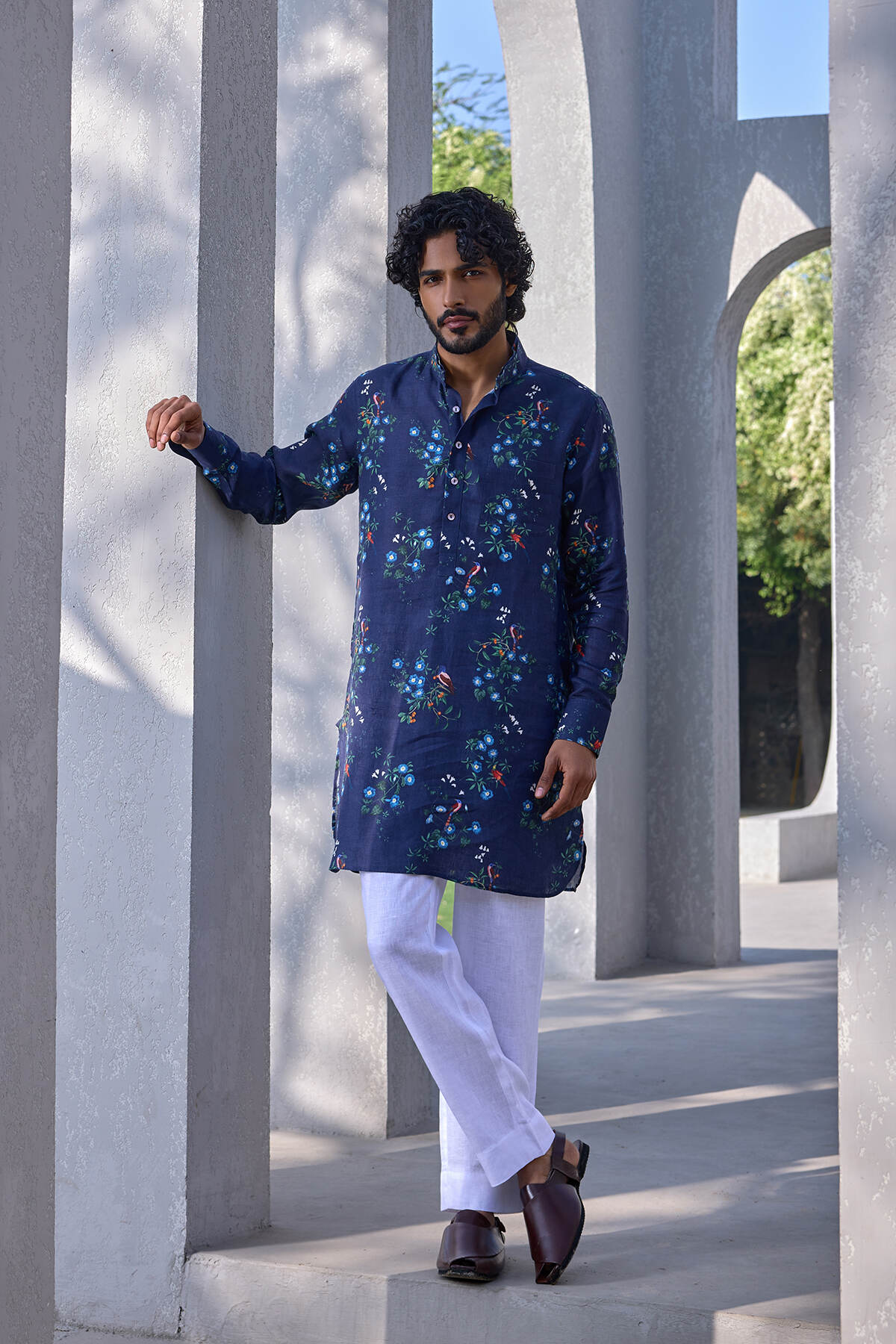 The Irshaad Kurta - Kingfisher
