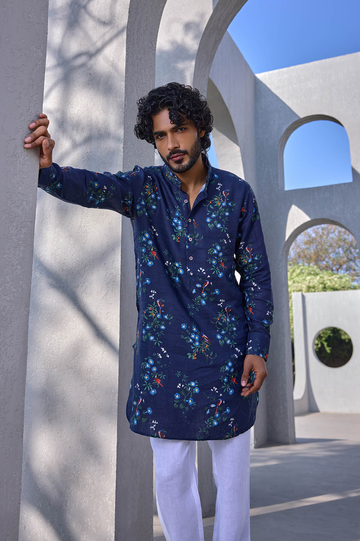 The Irshaad Kurta - Kingfisher