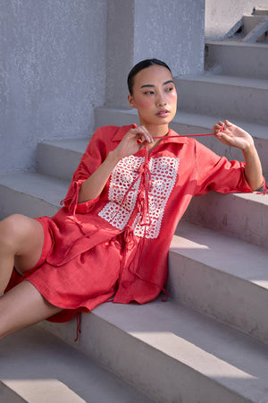 The Kesariya Albeli Linen Shirt