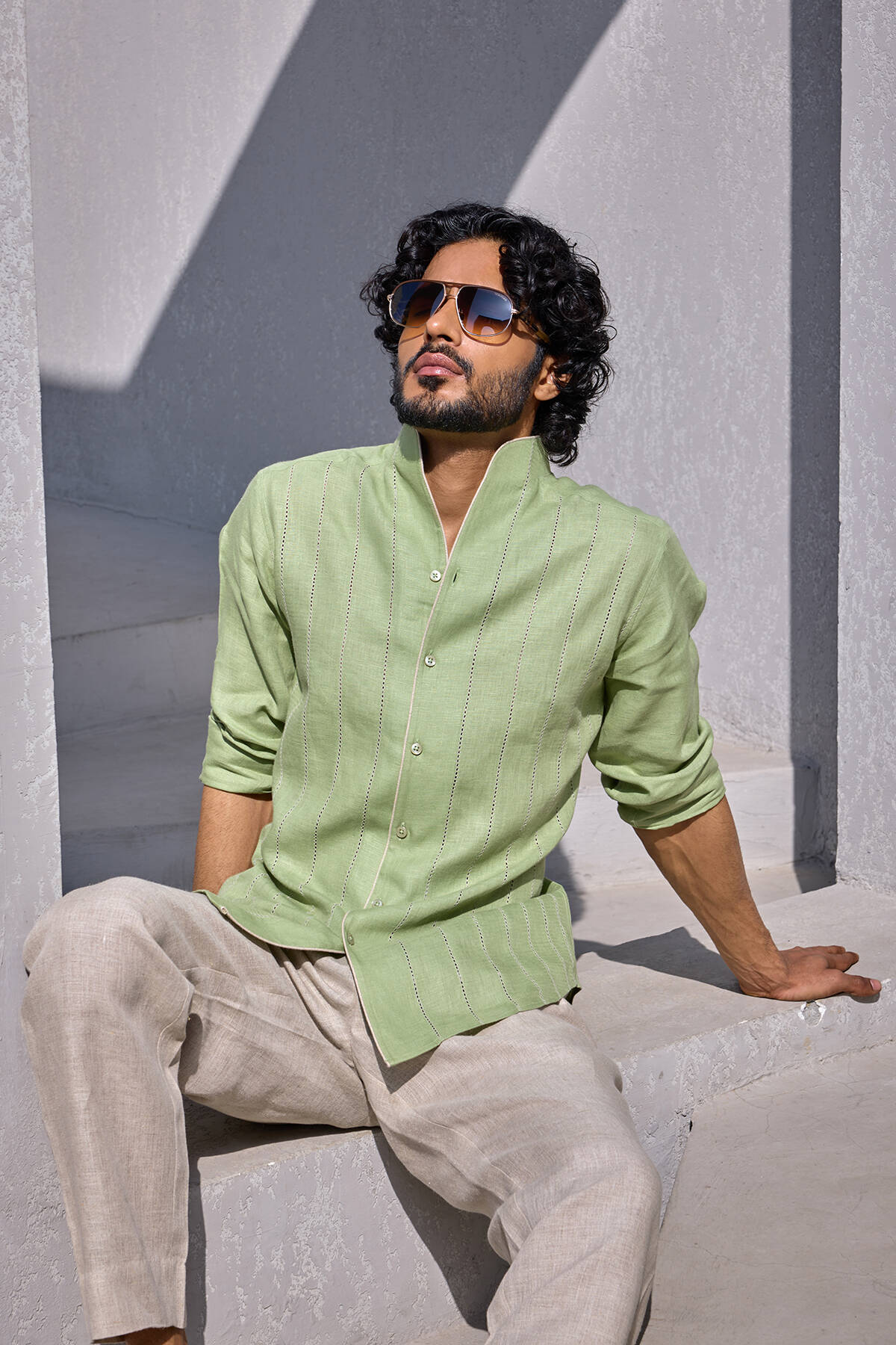 The Shayar Shirt - Muted Mint