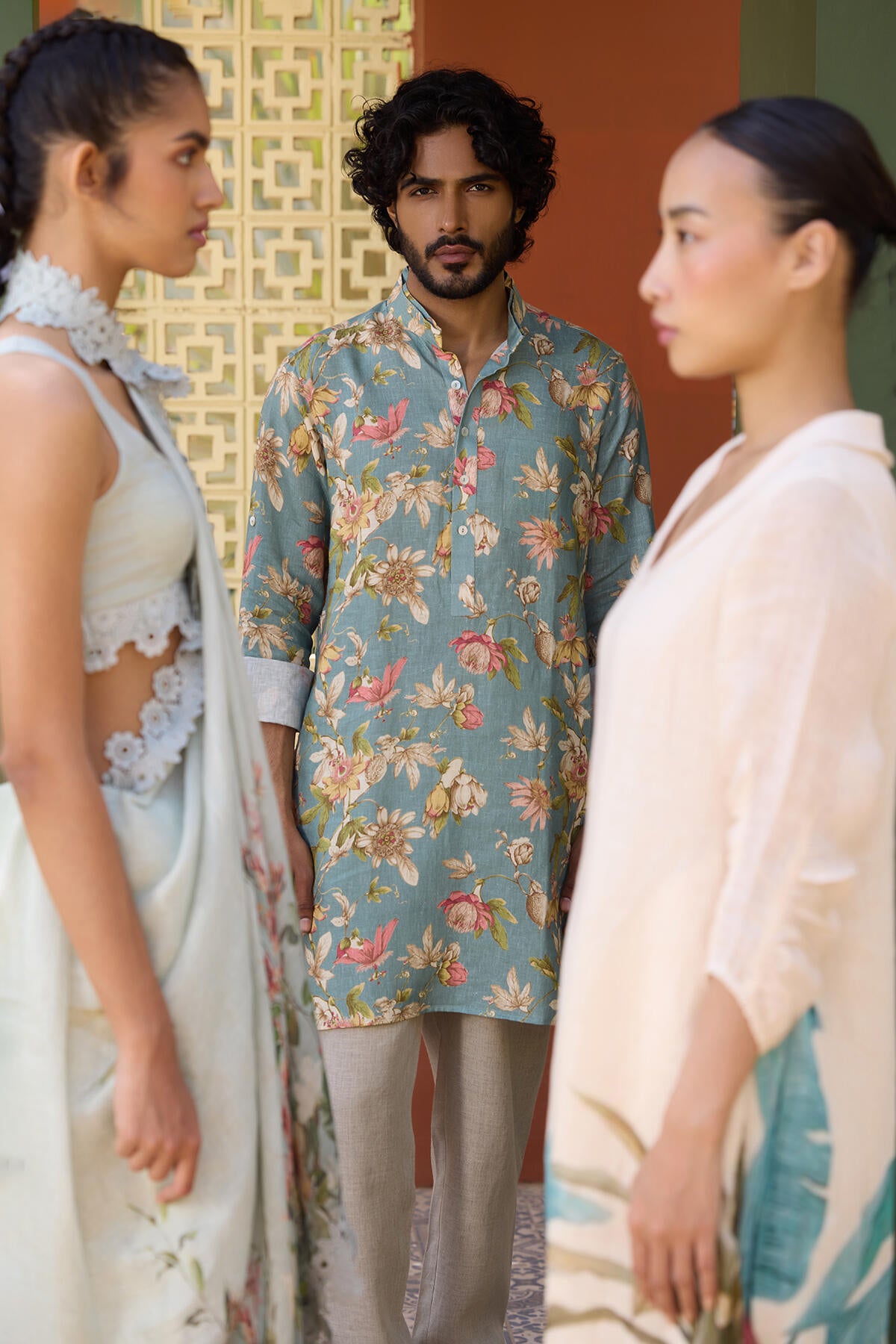 The Irshaad Kurta - Sage Green