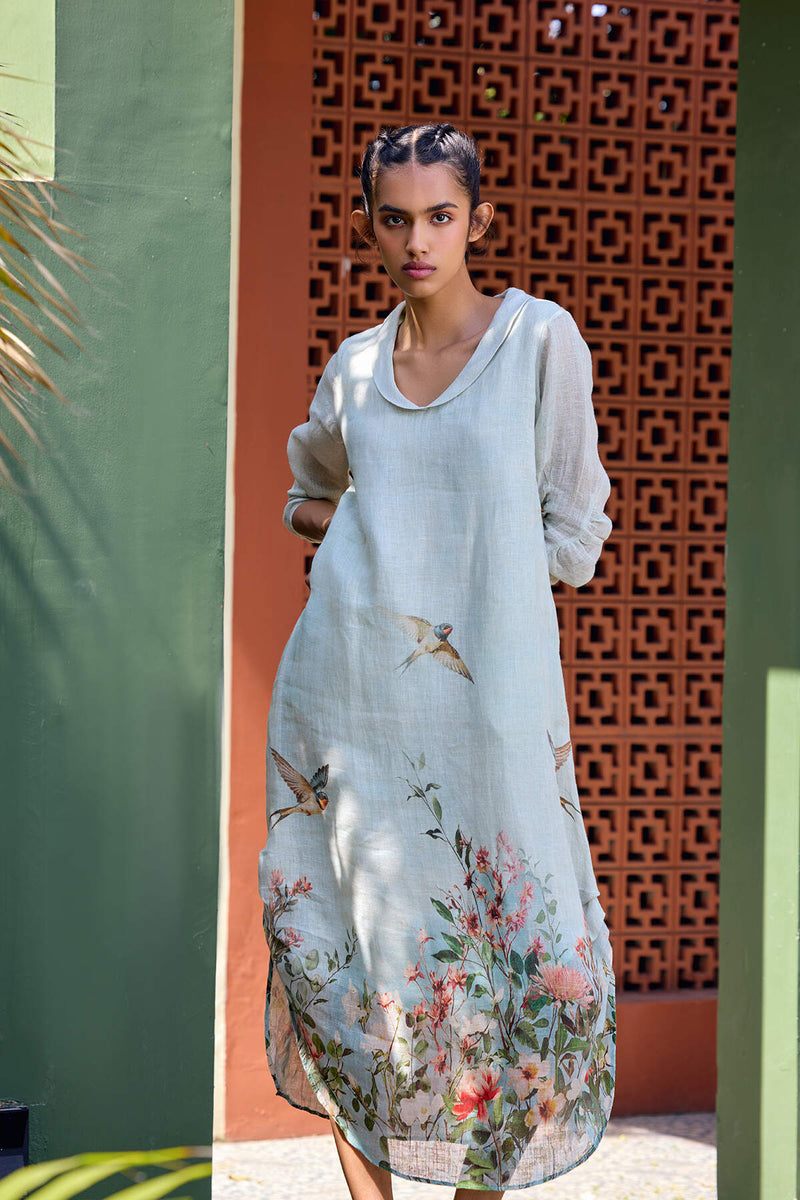 The Clementine Rangeeli Linen Dress