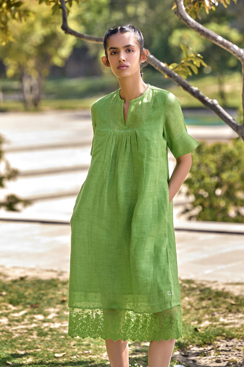 La Romanza Merry Jungle Linen Dress
