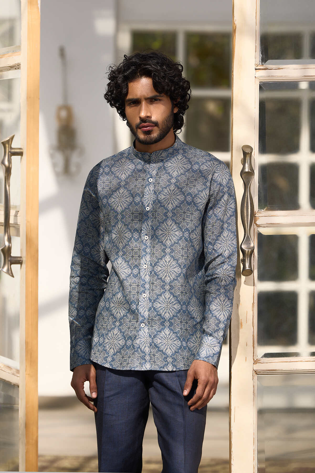 The Sheridan Shirt - Indigo Bagru