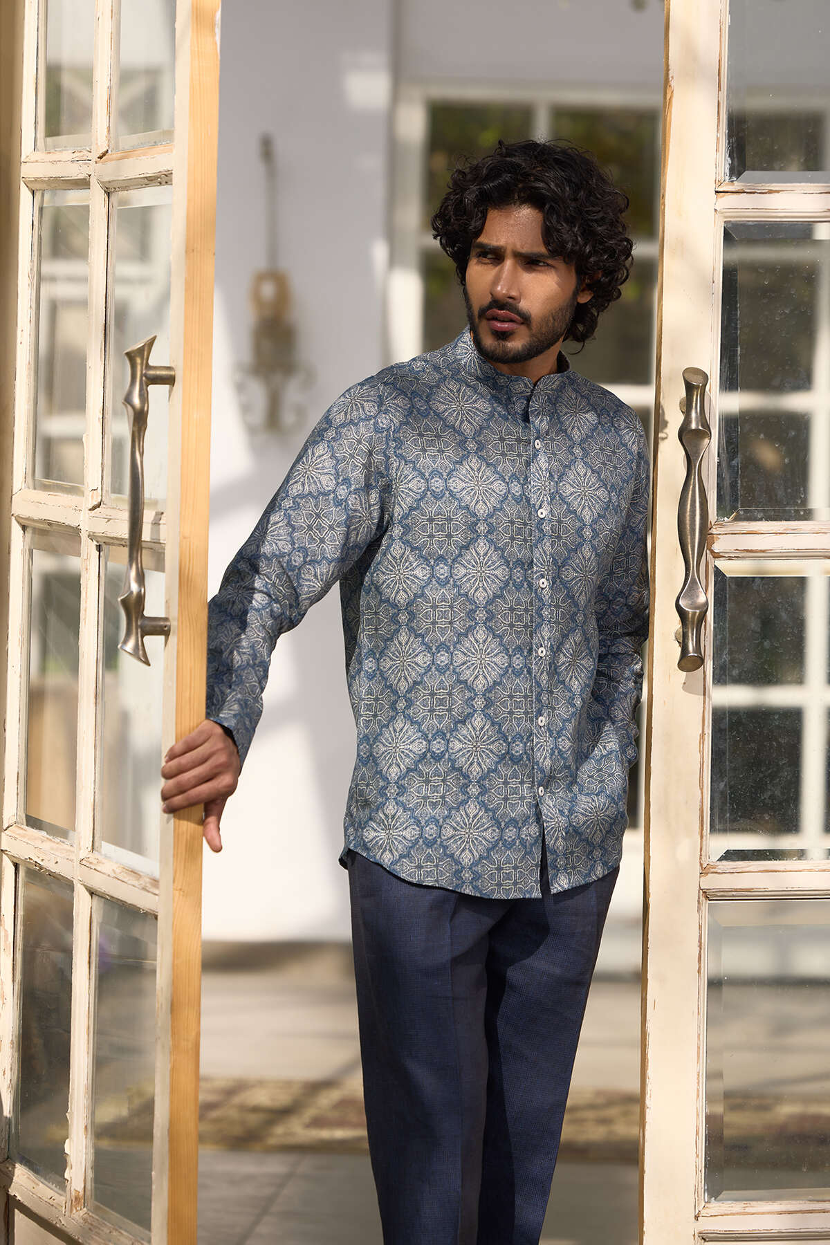 The Sheridan Shirt - Indigo Bagru