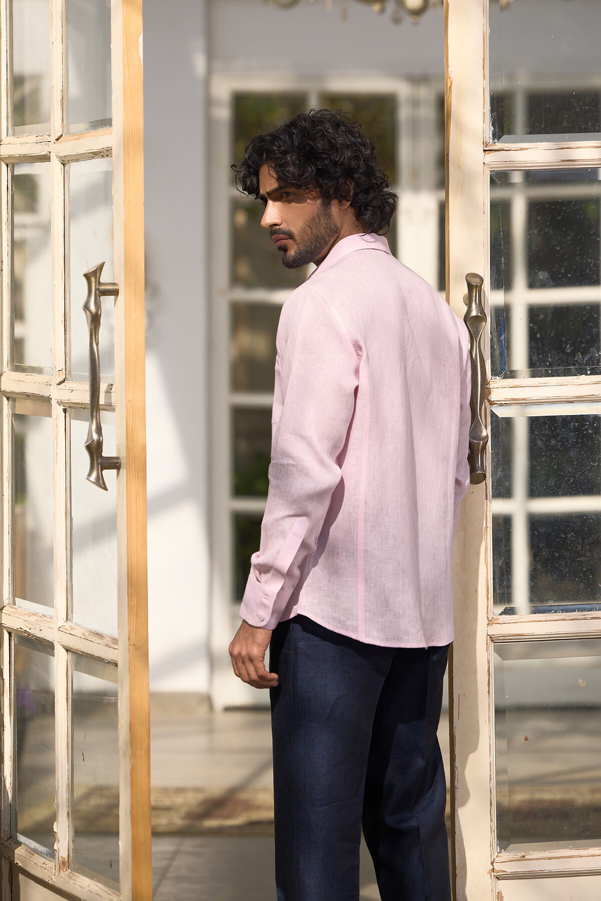 The Raahi Shirt - Rose Vapours