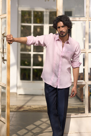 The Raahi Shirt - Rose Vapours