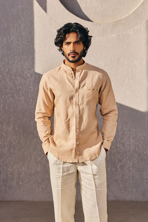 The Lutf Espresso Martini Linen Shirt