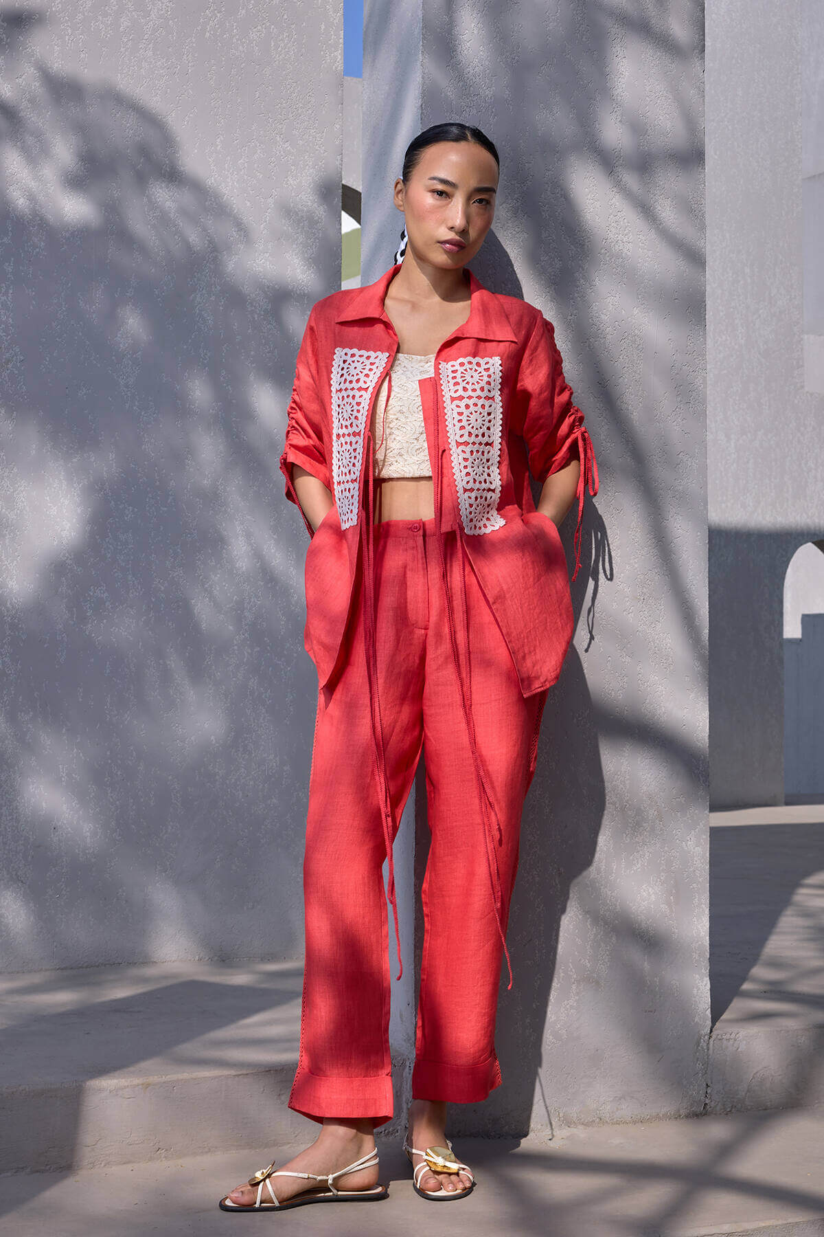 The Tahlia Trousers - Orange
