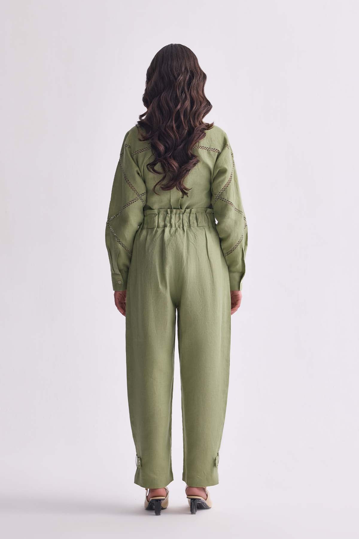 The Rishitha Trouser - Mint