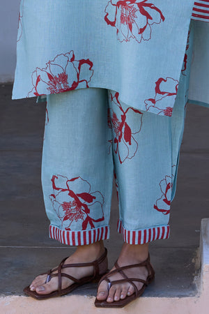 The Katya Palazzos - Sea Green Print