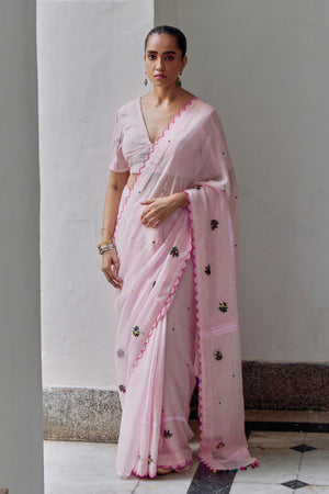 The Shabnam Saree - Pink