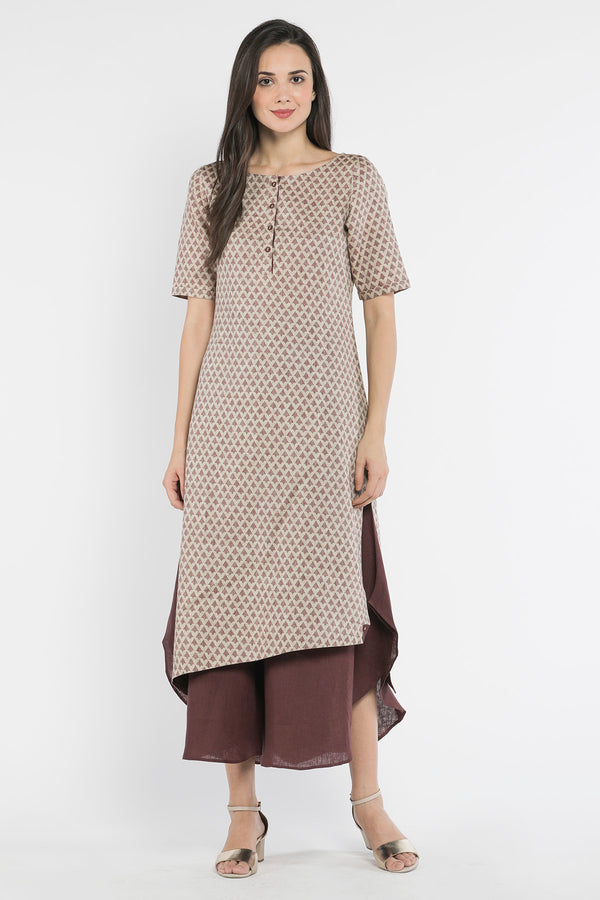Debonair Dusky Tunic-Yellwithus.com