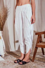 Ladies White Tulip Pants Online - Yellwithus.com