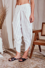 Ladies White Tulip Pants Online - Yellwithus.com