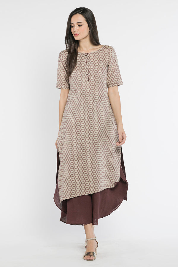 Debonair Dusky Tunic-Yellwithus.com