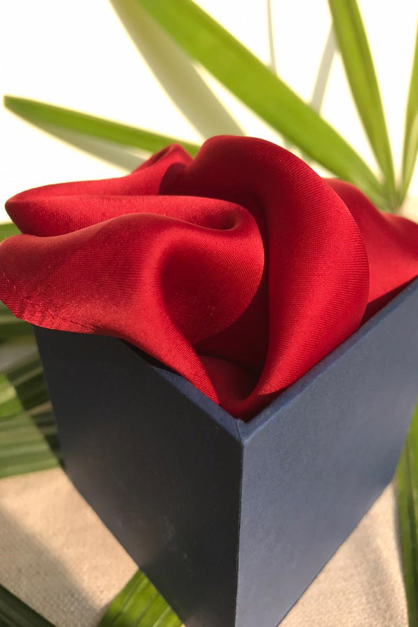 The Maroon Pocket Square-Yellwithus.com