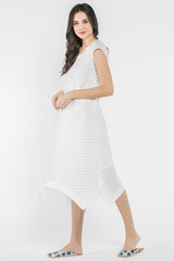 Dot Printed Cotton Dress-Yellwithus.com