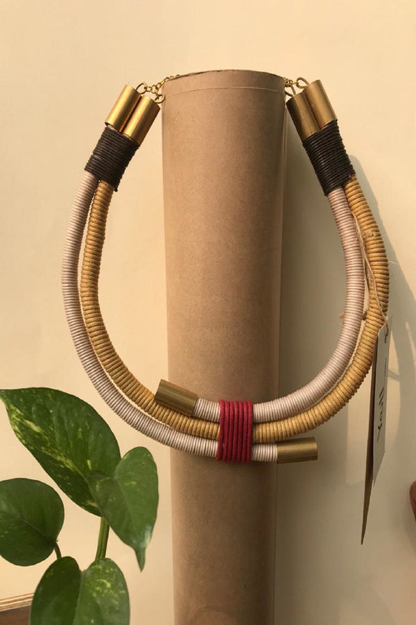 Beige Fashion Sutra Necklace for Women -Yellwithus.com